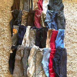 71 pairs of boys 12 month pant lot
